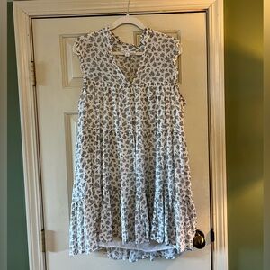 Black and White Floral Dress